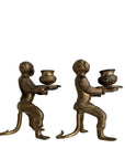 Vintage Brass Monkey Candle Holders