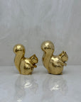 Vintage Brass MCM Squirrels-A Pair