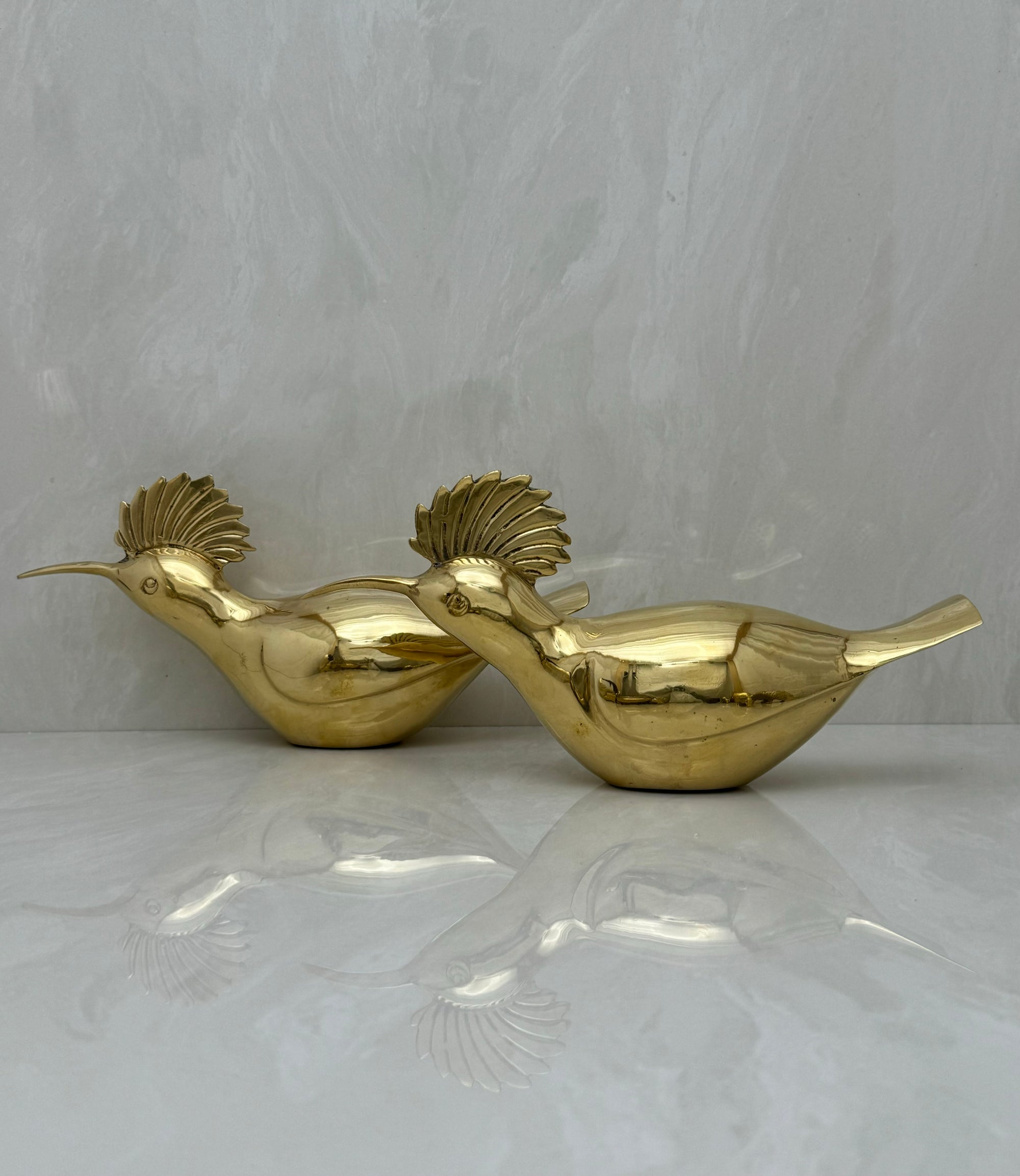 Vintage brass Birds-A Pair