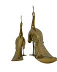 Vintage Brass Peacocks