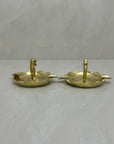 Vintage Small Brass Seahorse Ashtrays-A Pair