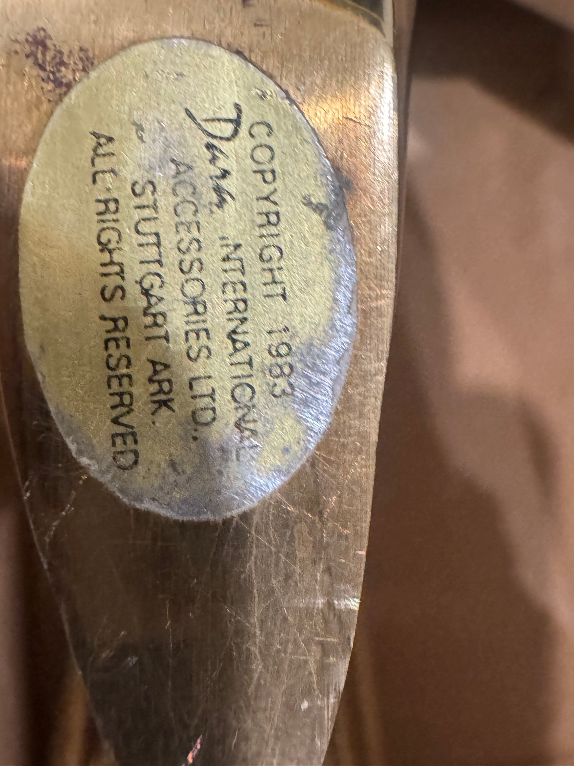 Vintage Brass Abstract Sculpture – Mid-Century Modern Wave Form-Dara International