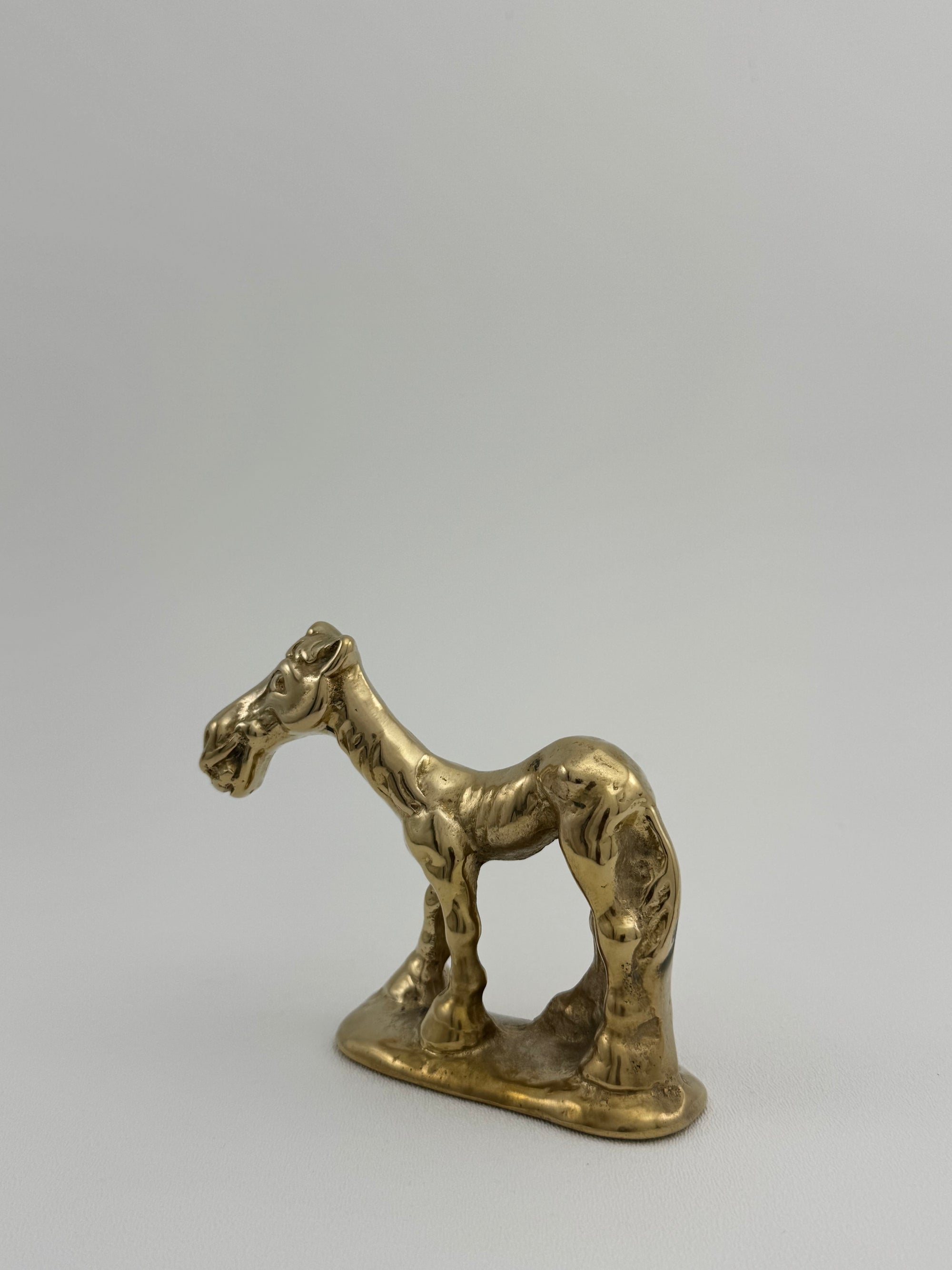 Vintage Brass Smiling Donkey: Cheeky Side-Eye Charm – The Perfect “Jackass” Gift