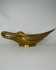 Vintage Brass Swan Trinket Dish- XL