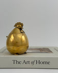 Vintage Brass Hen Lidded Container