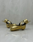 Pretty Brass Ballerina Slippers -A Pair