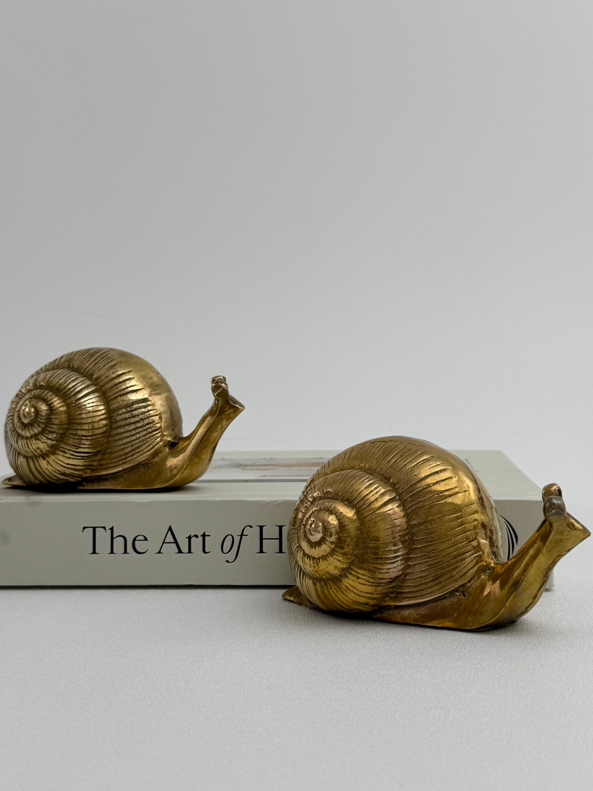 Vintage Brass Snails-A Pair