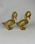 Vintage Brass Ducks