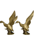 Vintage Brass Wings Up Bird Pair