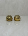 Small and Sleek Vintage Brass Hedgehogs- A Pair By Seiden