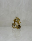 Vintage Brass "Hell on Wheels" Bicycle