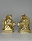 Vintage Brass Horsehead Figurines/Bookends