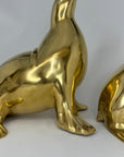 Pair of Vintage Brass Seals-Large