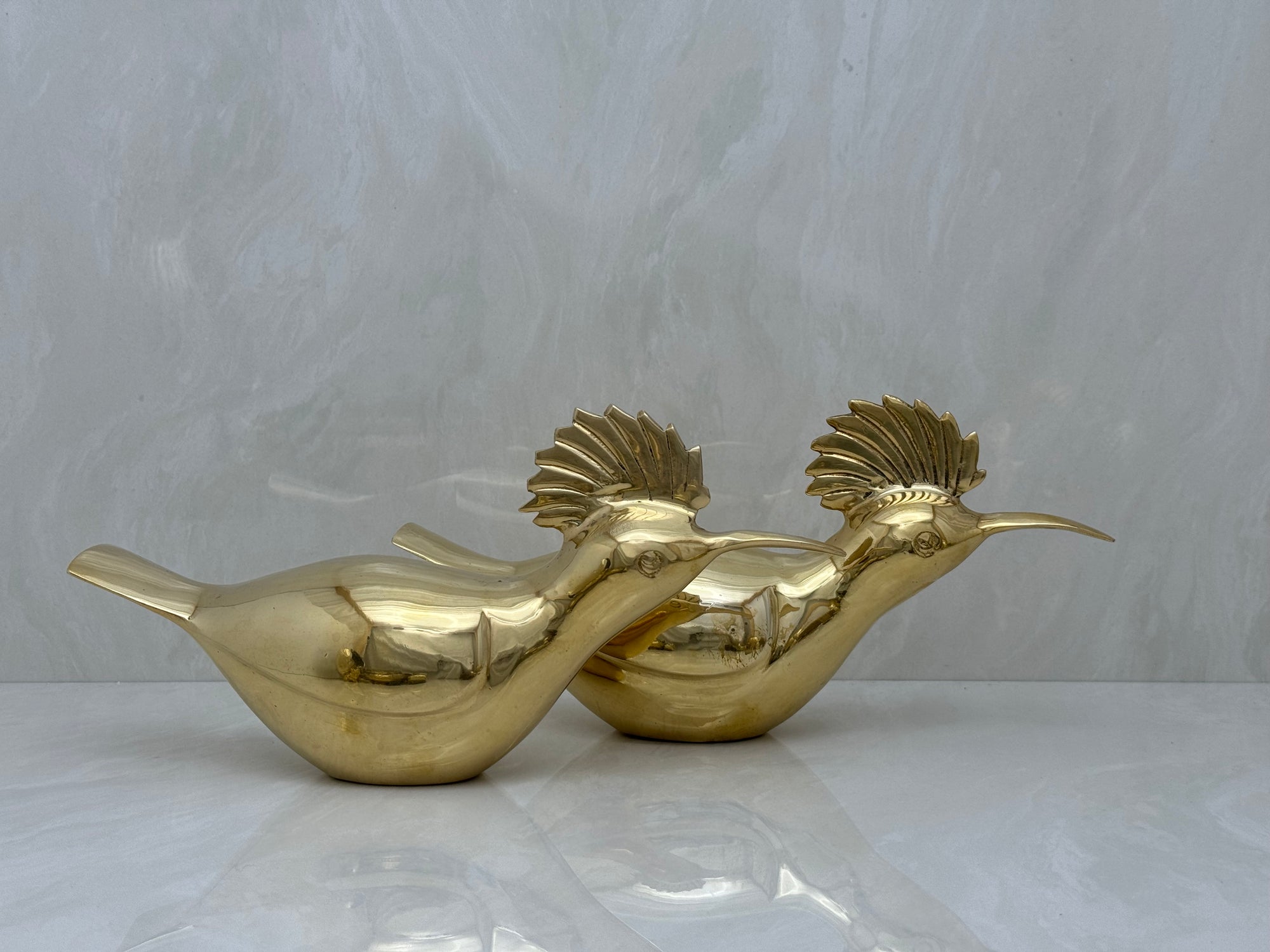 Vintage brass Birds-A Pair