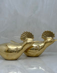 Vintage brass Birds-A Pair