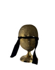Vintage Brass Mask Sculpture on Stand