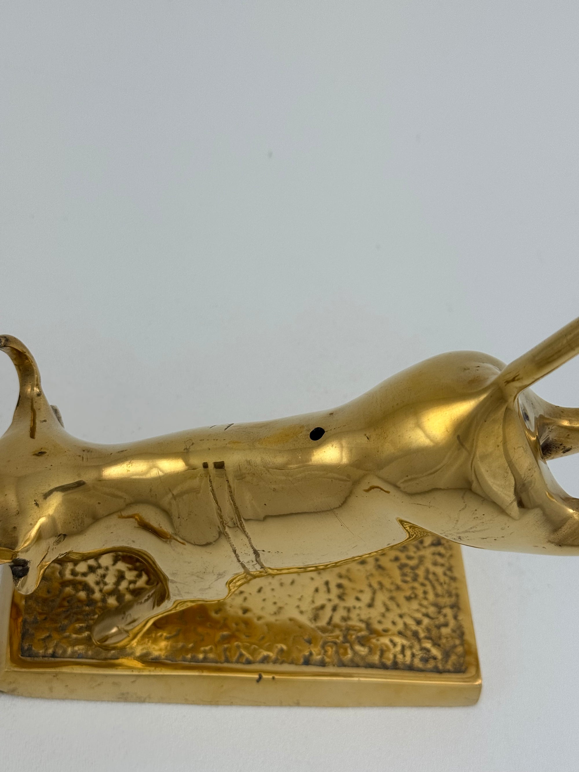 Rare Brass Bull Rider Figurine – Rodeo Cowboy Statue, Western Americana