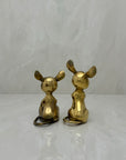 Vintage Brass Mice-A Pair