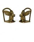 Vintage Brass Gargoyle Bookends- A Pair