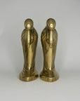 Tall Vintage Brass Pelican Bookends-A Pair