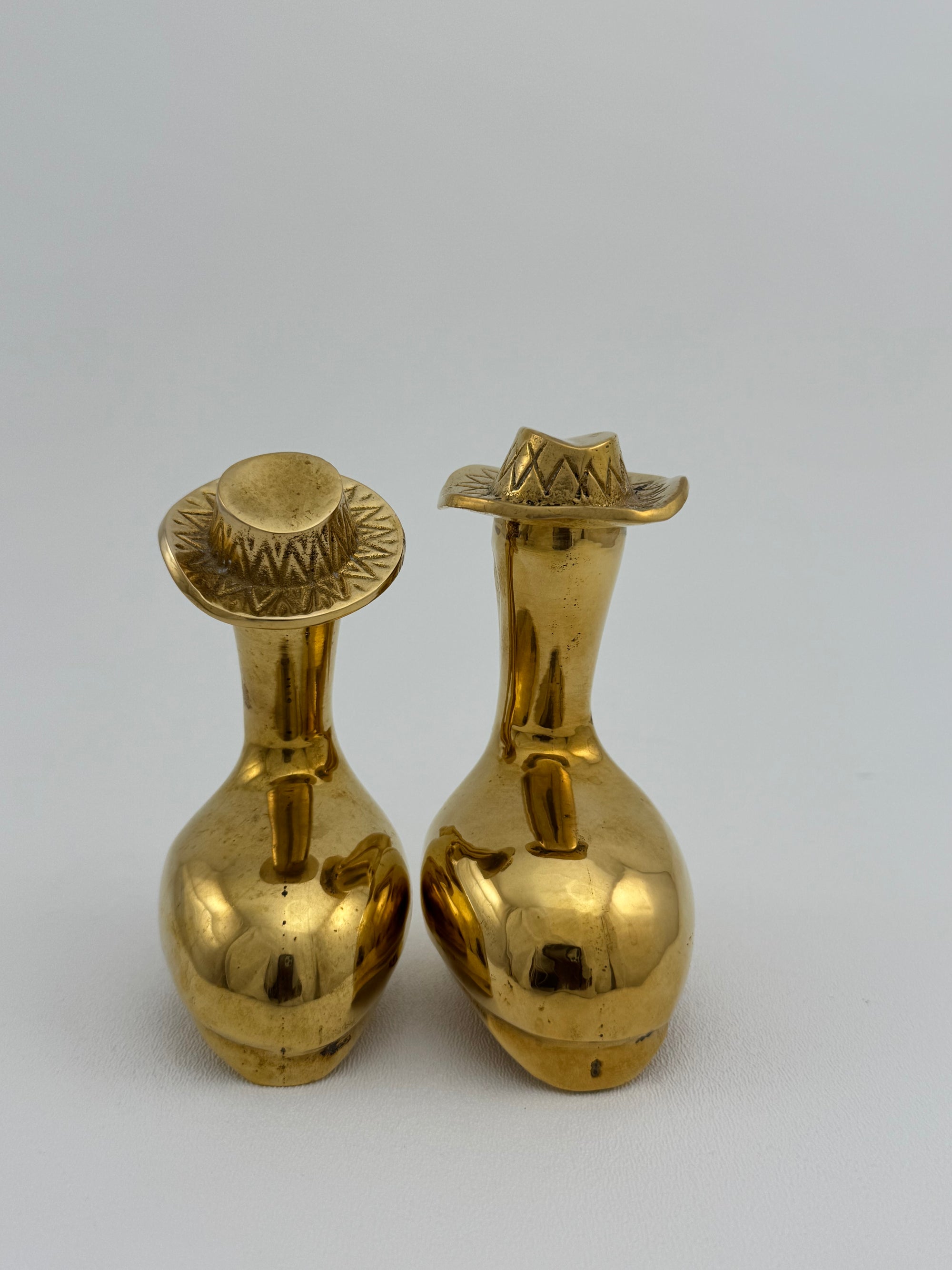 Vintage Brass Pelican Couple