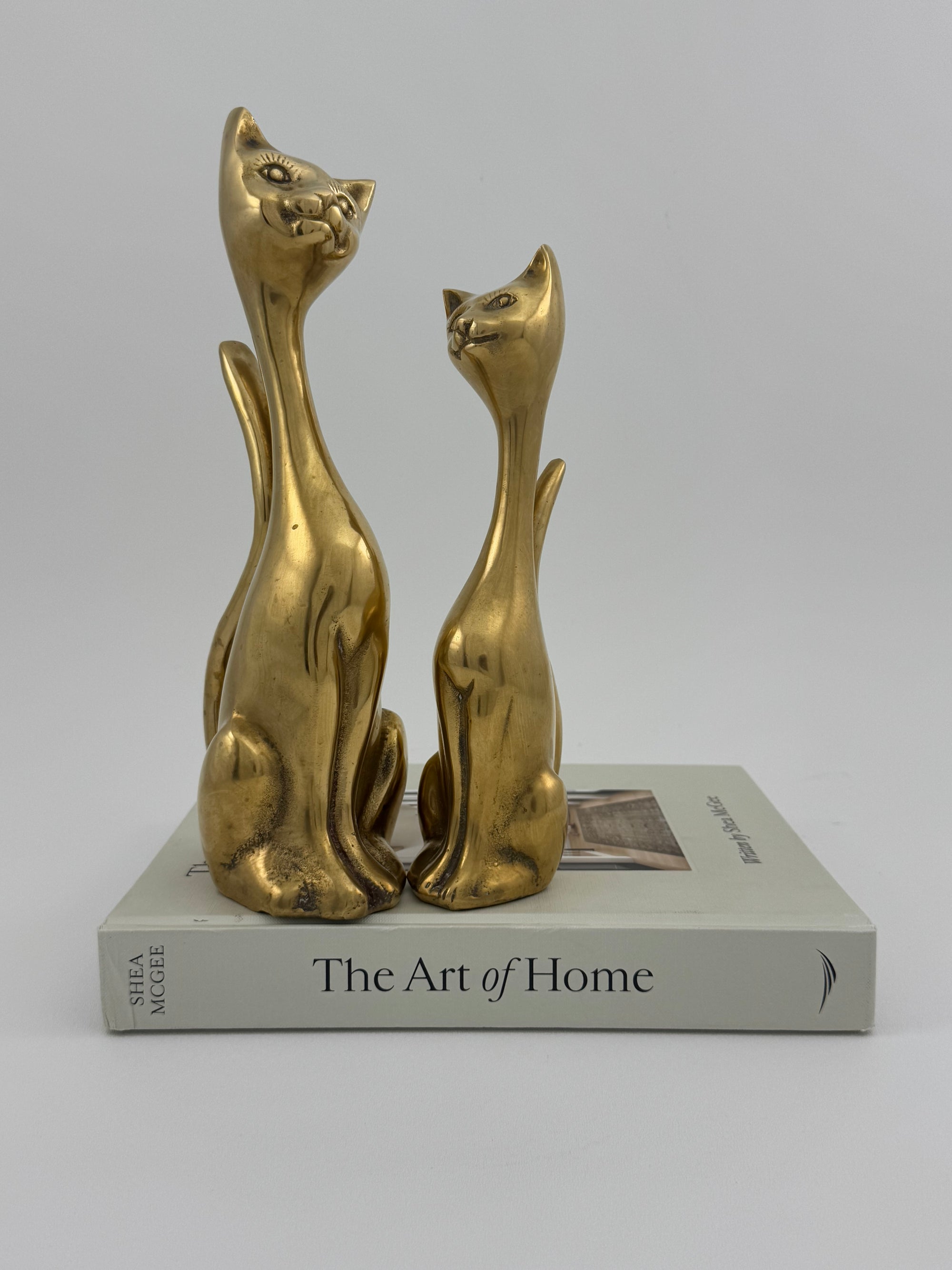Vintage Bronze Cats-A Pair