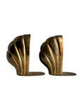 Vintage Brass Seashell Oversized Bookends by Frederick Cooper – Heavy Nautical Art Deco Style