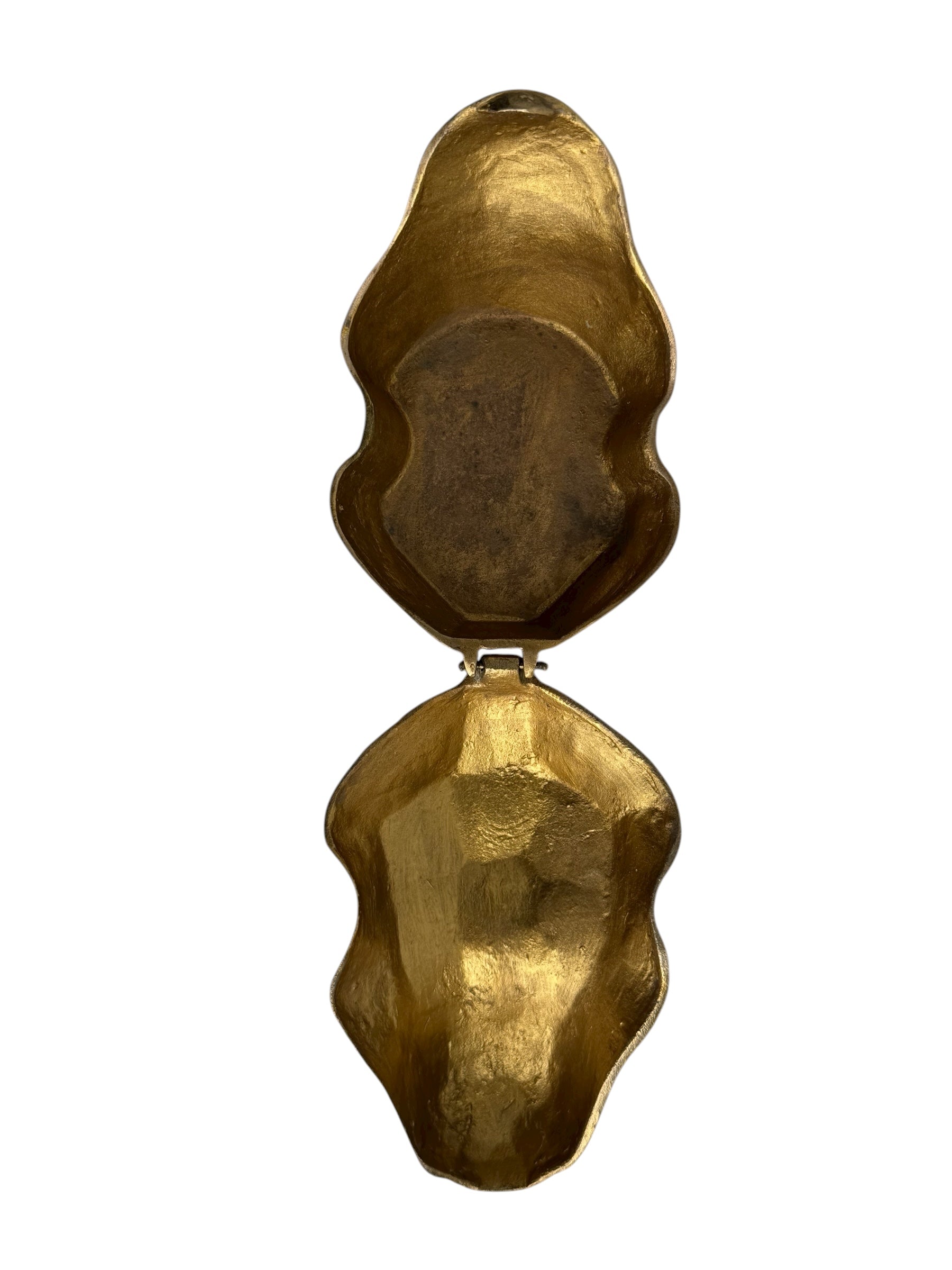 Vintage Brass Frog Trinket Box