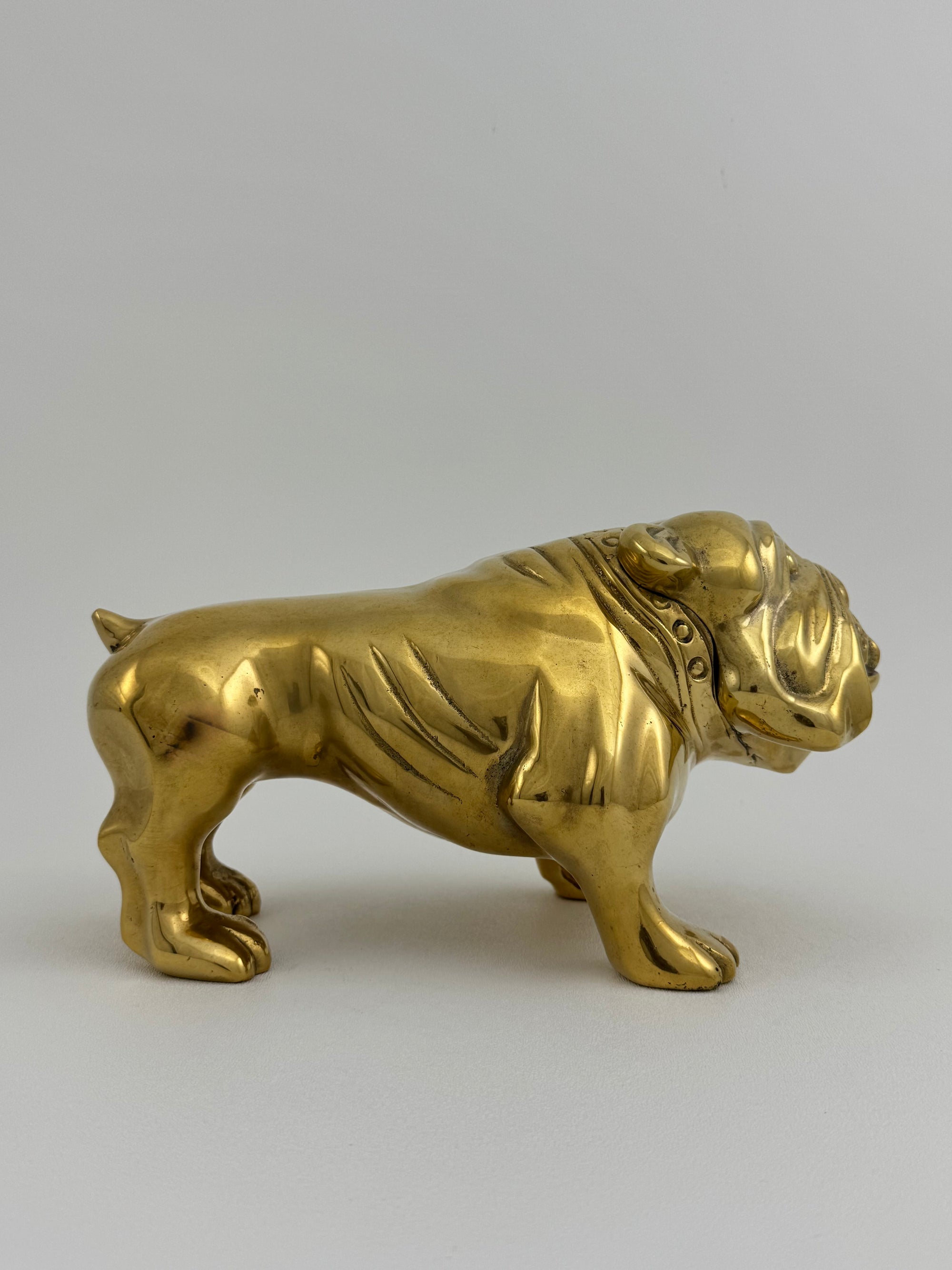 Large Vintage Brass Bulldog 11.5 pounds