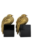 Vintage 1983 Dara International Brass Quail Bookends – Hollywood Regency Mid-Century Style