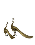 Vintage Brass Peacocks