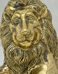 Highly Detailed Vintage Brass Lion