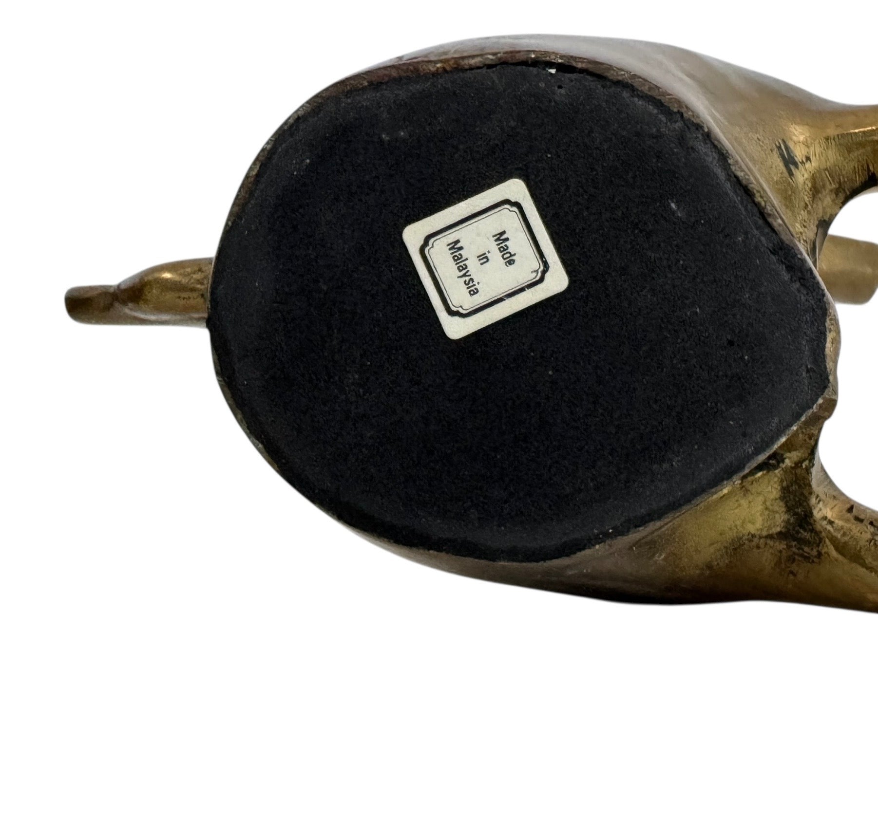 Vintage Brass Sitting Pig Pair – Made in Malaysia