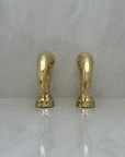 Vintage Brass Toucan Bookends- A Pair