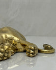 Highly Detailed Vintage Brass Lion