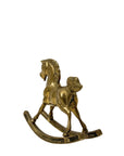 Vintage Brass Rocking Horse Figurine