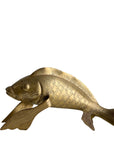 Vintage Brass Koi Fish Sculpture