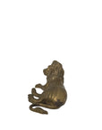 Vintage Brass Lion Sculpture