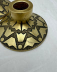 Vintage Brass Candlestick Holders with Crown Motifs - Inspired by Nordisk Malm