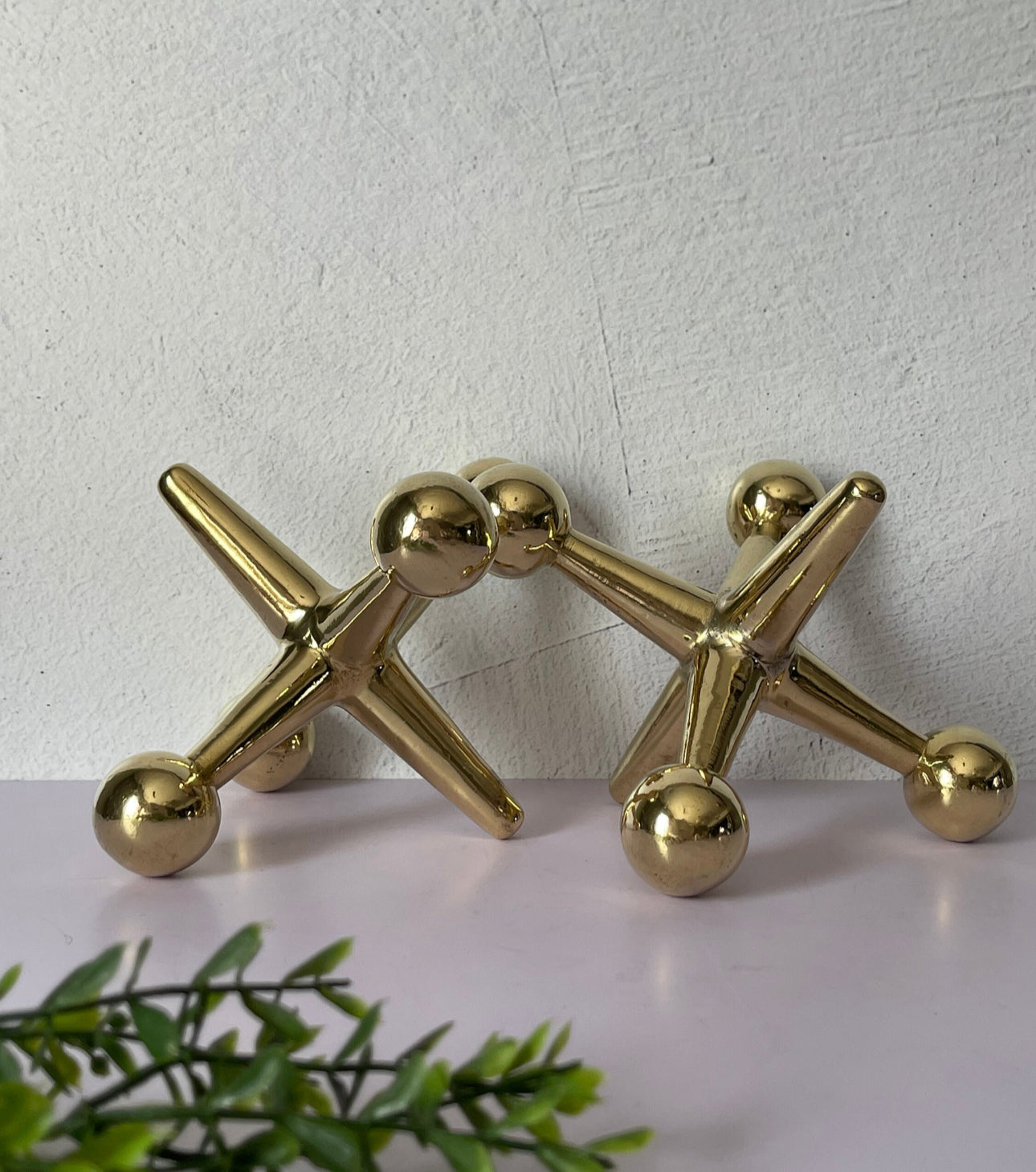 Vintage Brass Jax- A Pair