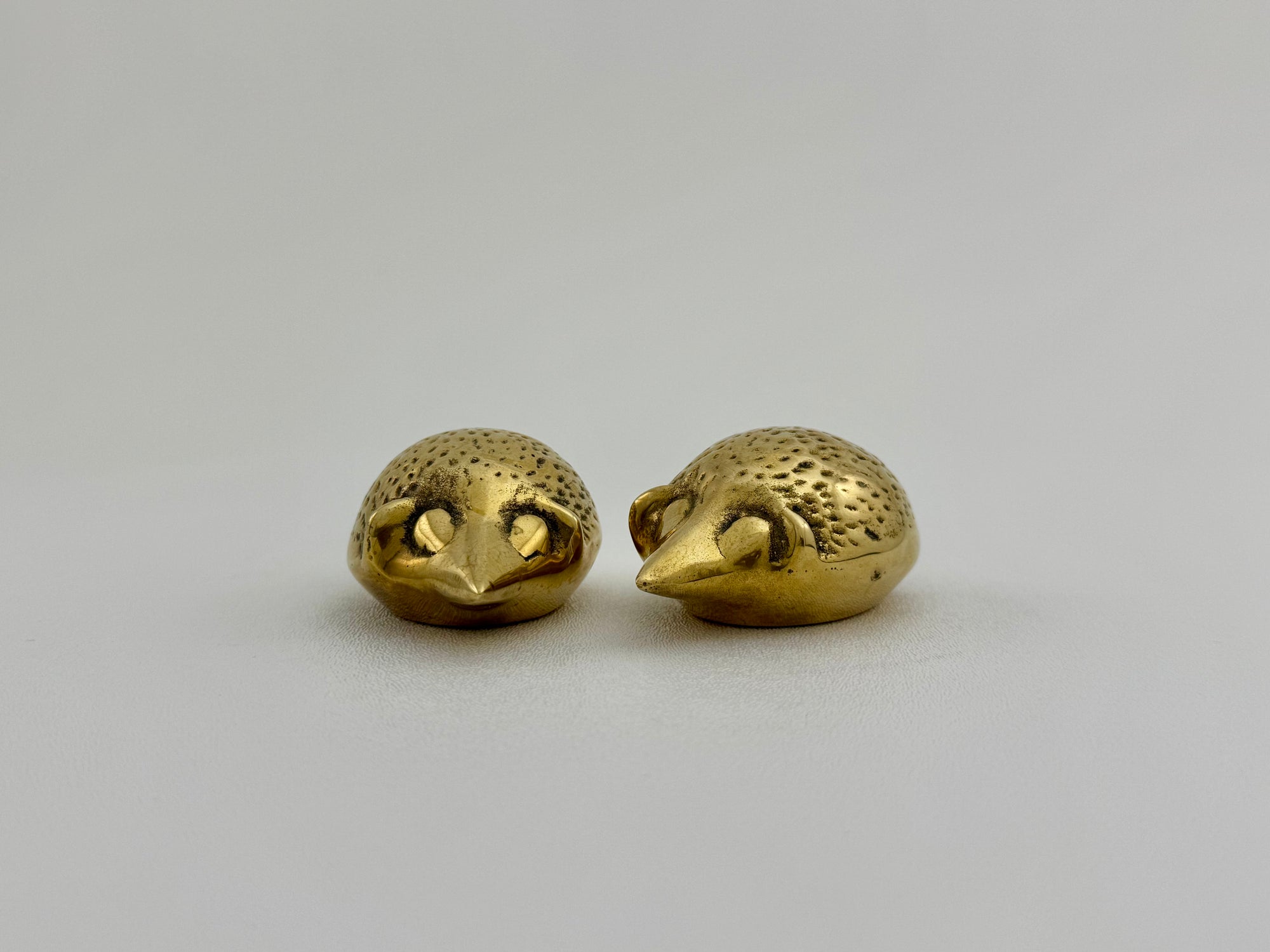 Vintage Brass Hedgehogs-A Pair