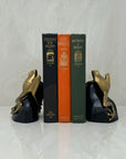 Vintage Bombay Frog on Rock Bookends-A Pair