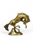 Vintage Brass Bucking Horse