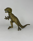 Vintage Brass Dinosaur Figurine / T-Rex Style Sculpture