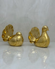 Vintage Brass Birds-A Pair