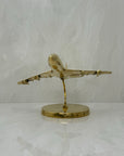 Vintage Brass Airplane on Stand