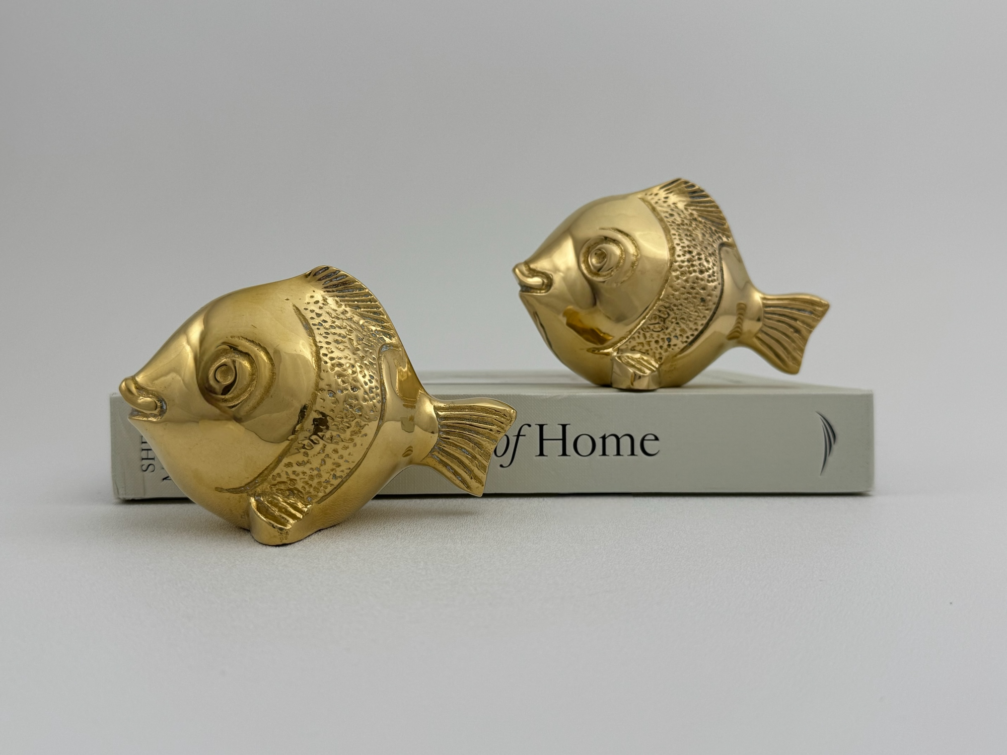 Whimsical Vintage Brass Fish-A Pair