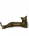 Vintage Brass Relaxed Cat