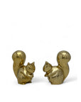 Vintage Brass Adorable Squirrels-A Pair