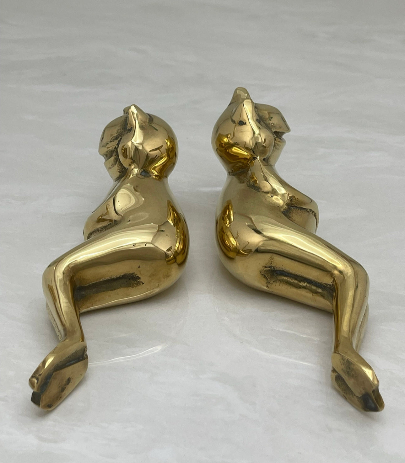 Vintage Brass Frogs-A Pair